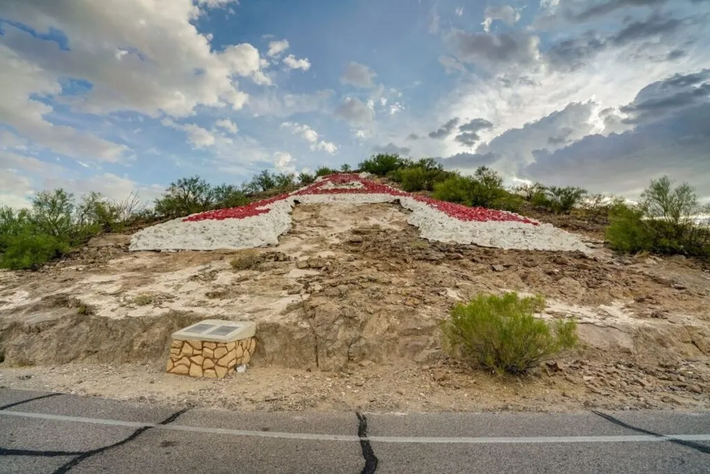 View of "A" Mountain (Sentinel Peak) overlooking the Menlo Park neighborhood in Tucson