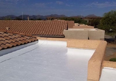 elastomeric roof coating applied by the Tucson roof experts at DC Roofing